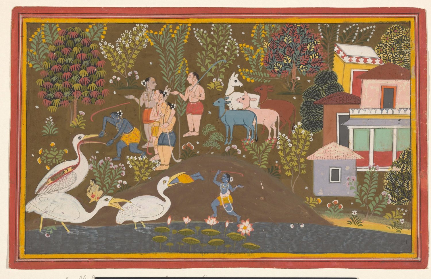 Krishna met Bakasura